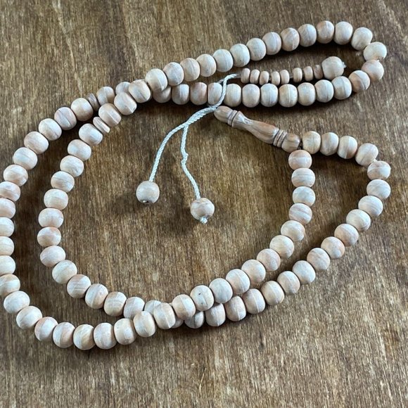 Wood Beads Tasbeeh Religious Muslim Prayer Beads Tasbeh Real Wood Islamic Beads - Picture 6 of 7